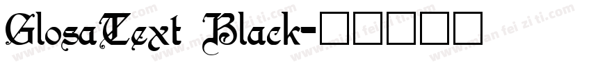 GlosaText Black字体转换